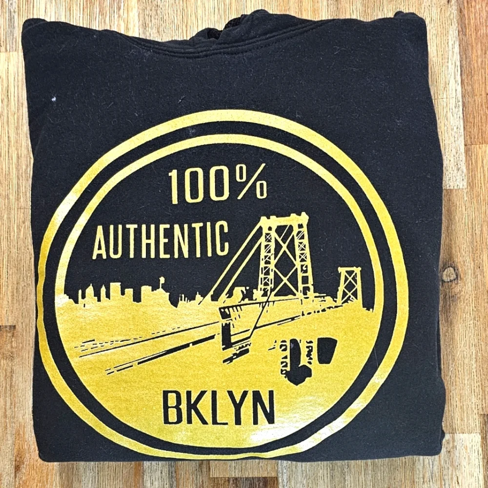 Men's Authentic Brooklyn INC fleece hoodie. - Picture 4 of 6